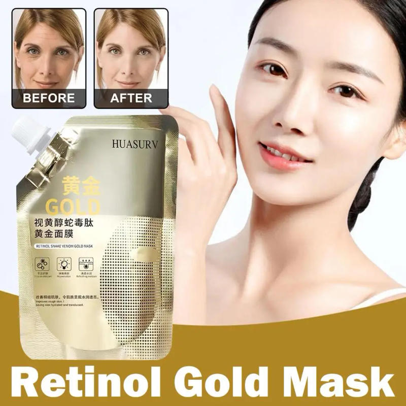 Description Picture 3 of itemRetinol Gold Mask Snake Peptide Golden Mask Moisturizing Whitening Wrinkle fade Mud Mask Firming Skin Care 100ml