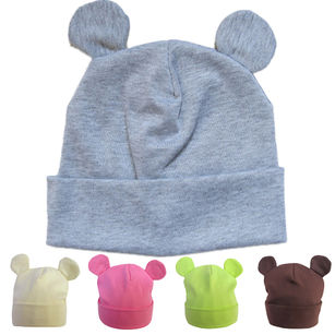 Winter Outdoor Small Ears Cute Toddler Baby Boy Girl Beanie Soft Cotton Cap Hat