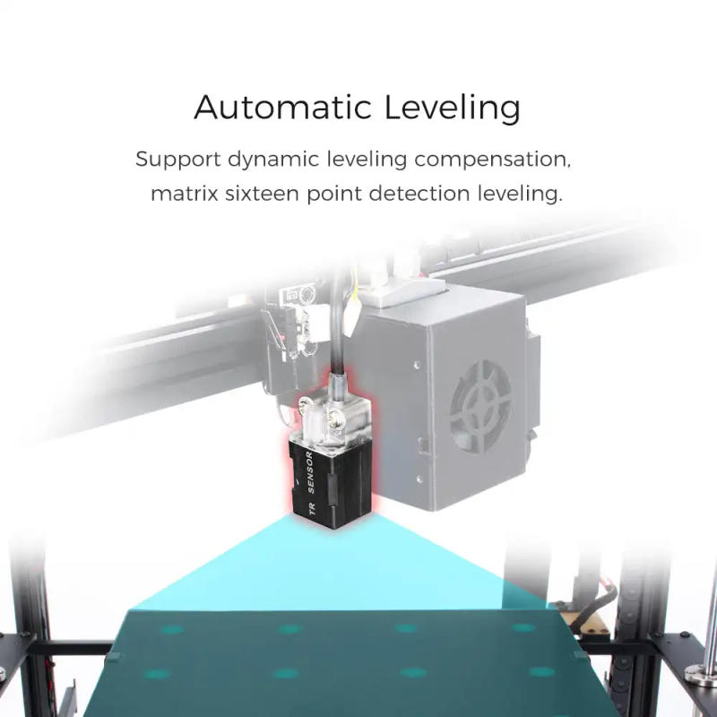 Description Picture 5 of item2023 New Upgraded Tronxy 3D Printer Big Size 500*500*600mm X5SA-500-PRO X5SA-500-2E With TR Sensor Lattice Glass High Quality