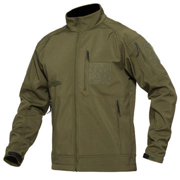 US SWAT Tactical Soft Shell Jacket Mens Winter Fleece Lined Waterproof Warm Light Outerwear Outdoor Hiking Safari Ski Cargo Coat