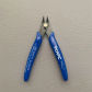 Dark blue and logo