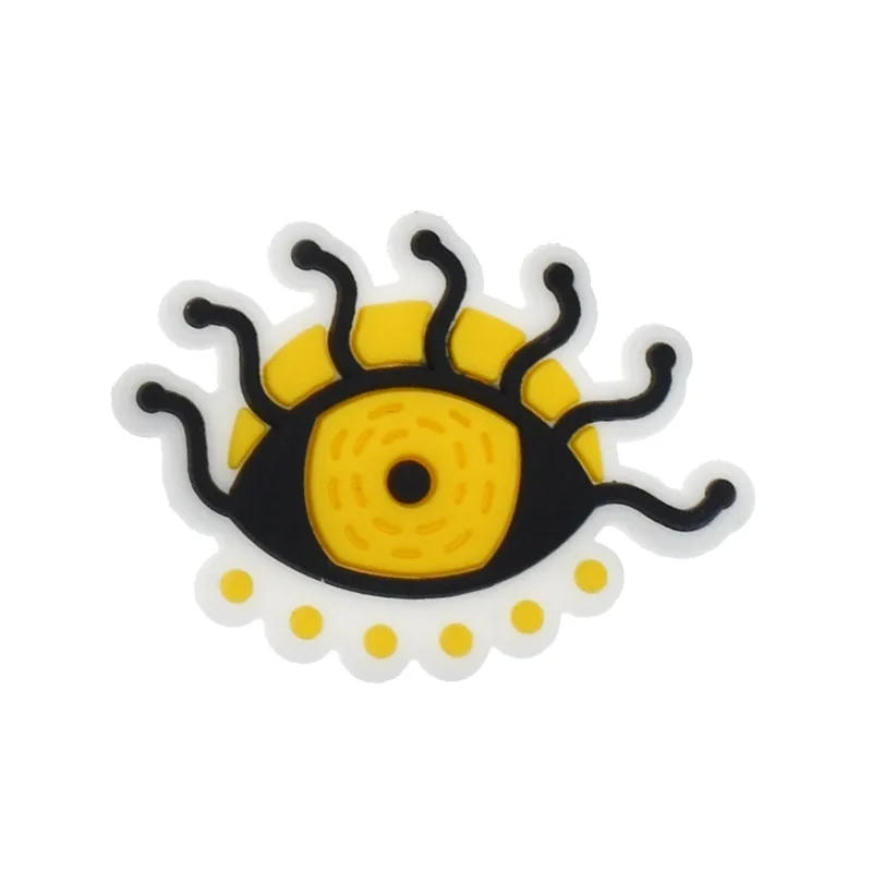 Description Picture 5 of itemNew Arrival Cute Evil Eyes Shoe Charms for Crocs Bracelet Wristband DIY Decoration Accessories Kids Man Women Party Gifts