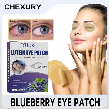 Eye Patches Blueberry Lutein Eye Patch For Dry Eyes Cold Compress Eye Protection Patch Non-Irritating Eye Care Reliever