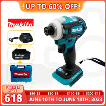 Makita DTD172 Cordless Impact Driver 18V LXT BL Brushless Motor Electric Drill Wood/Bolt/T-Mode 180 N·M Rechargeable Power Tools