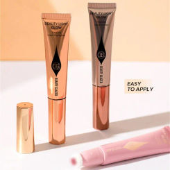 BEAUTY GLAZED Matte Air Cushion Blusher Sponge Head Shimmer Highlighter Contouring Pen High Gloss Natural Cheek Face Rouge Blush