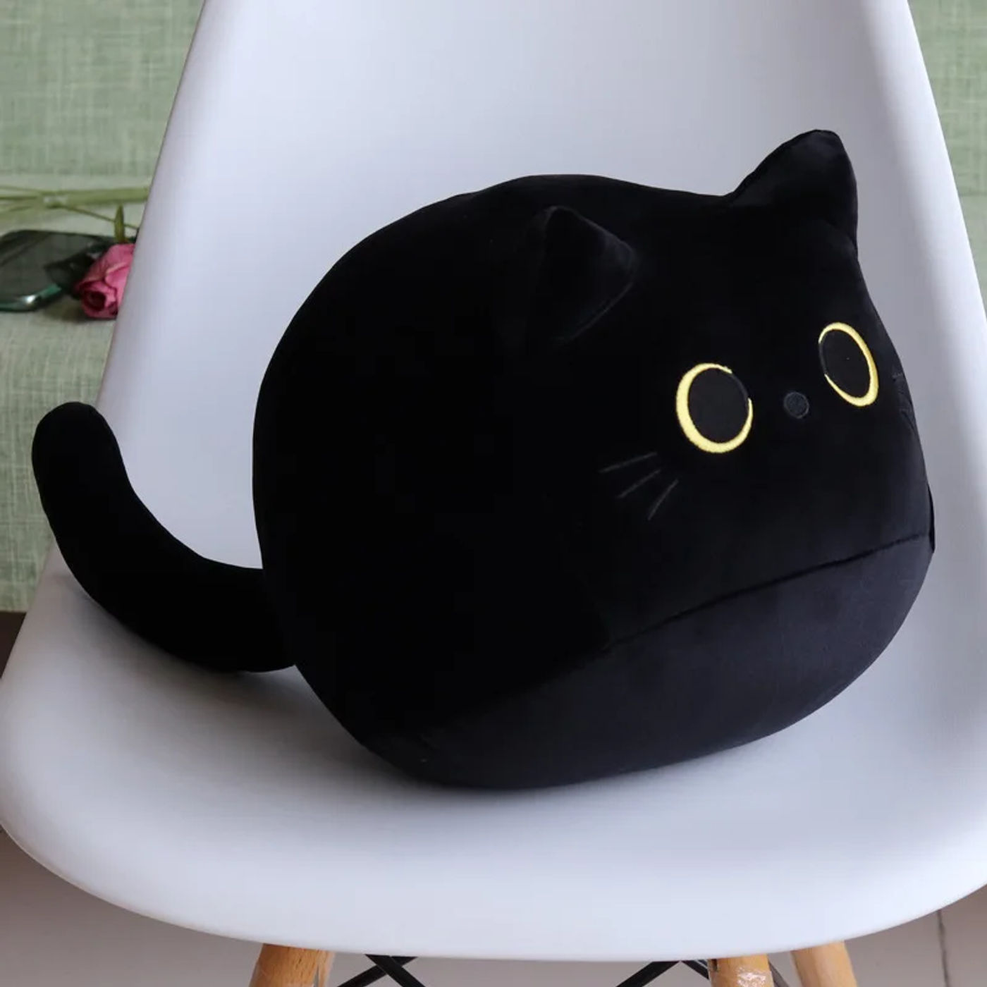 Description Picture 4 of itemKawaii Black Cat Approximately 10cm Pillow Plush Doll Toy Cute and Cute Boy/Girl Friend Decorative Children's High Quality Gift