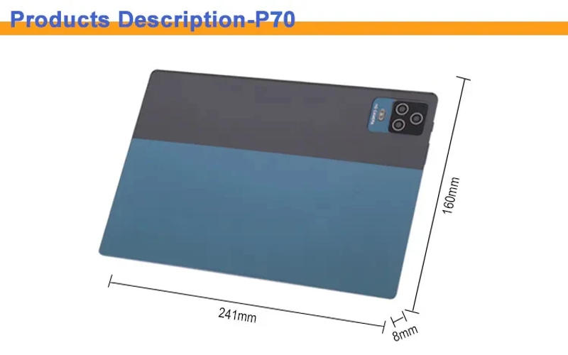 Description Picture 2 of itemTab P70 10.1 inch Android 11.0 Tablet PC 6GB + 128GB 4G-LTE Learning Tablet HD Dual SIM 2023 Original 4G Network Smart Tablets