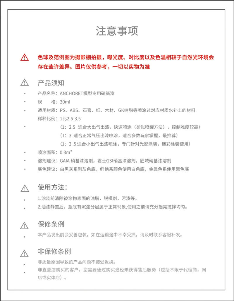 Description Picture 2 of itemANCHORET Model Oil Based Paint Pigments AT Green Series 053-056 Nitrocellulose Lacquer Zhagu Jiweng 30ml  Model Specific