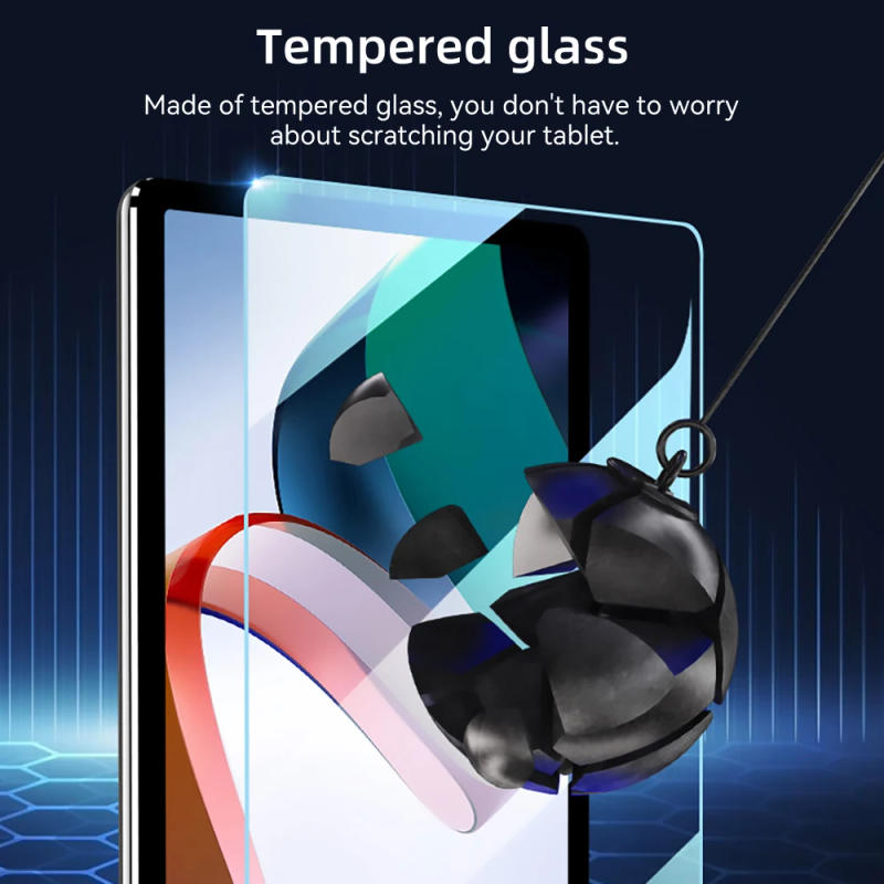 Description Picture 5 of item(3 Packs) 9HD Tempered Glass For Xiaomi Redmi Pad 10.61 2022 Full Coverage Anti-Scratch Screen Protector Film