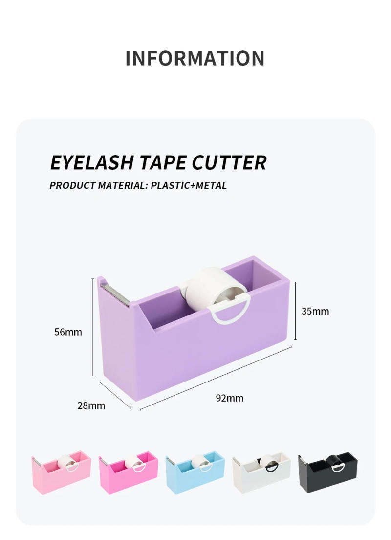 Description Picture 3 of itemEyelash Extension Tape Cutter Lash Adhesive Tape Split Tools Grafting Lash Plastic Rotating Tape Cutting Makeup Tool