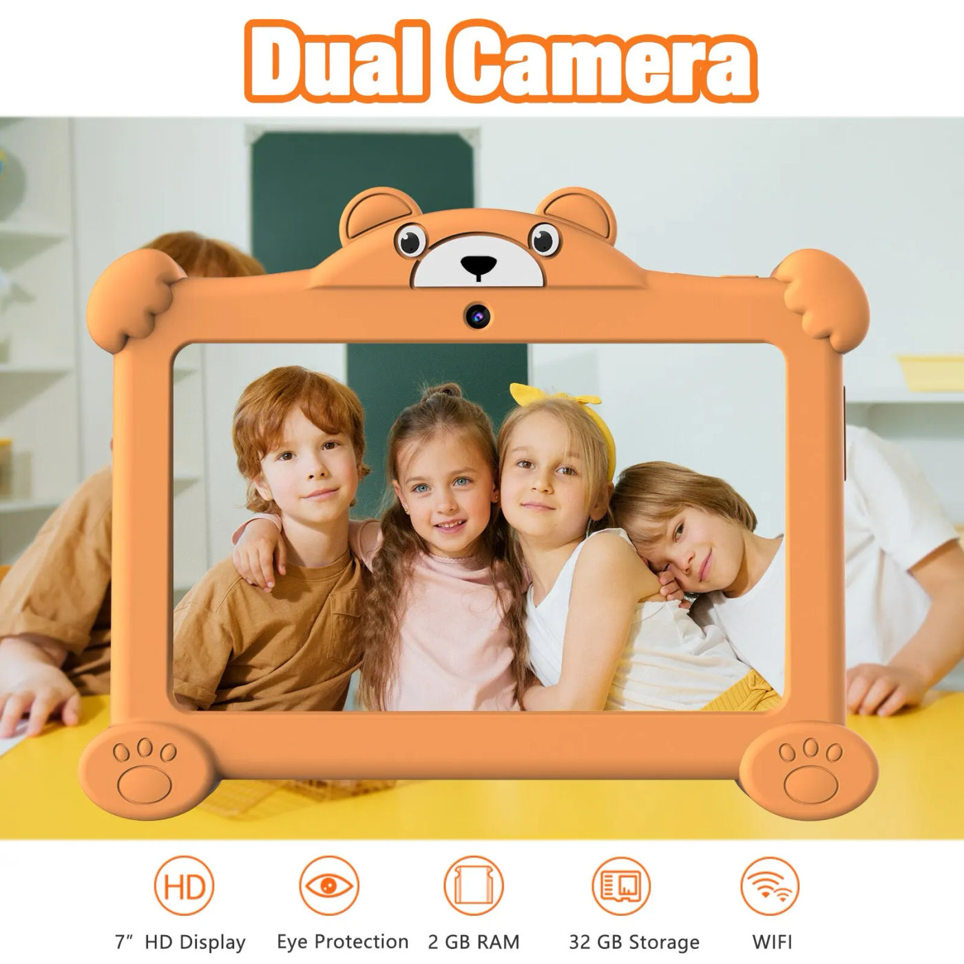 Description Picture 5 of itemPRITOM 7 Inch Toddler Tablet for Kids Android 11 2GB RAM 32 GB ROM Children Software Installed Compatible Gaming Controller