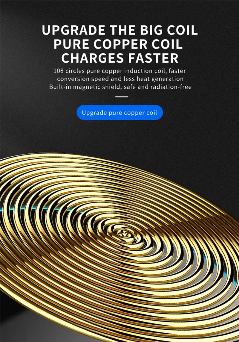 Description Picture 3 of itemWireless Chargers For iPhone 14 13 12 11 X Fast Wireless Charging Dock For Samsung S20 S10 S9 Xiaomi Huawei Charging Pad