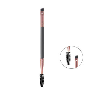 1pcs Two -headed Eyebrow Brush Spiral Diagonal Corner Makeup Brush Wood Handle Easy To Carry Beautiful Makeup Tools Beauty