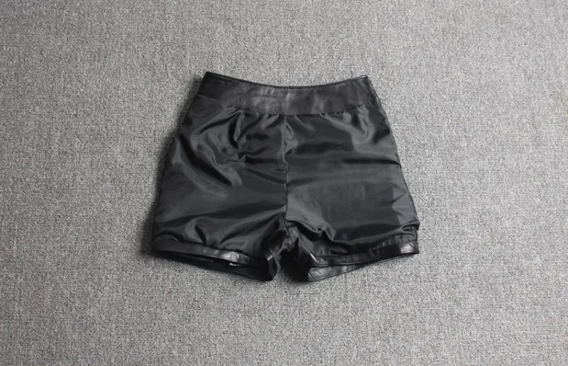 Description Picture 4 of itemFashion Women Asymmetric Shorts Skirts Top Quality Sheepskin Real Leather Shorts Casual Streetwear Ladies Slim Fit Shorts Skirts