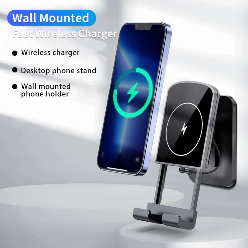 Description Picture 3 of itemTelescopic Wall Mounted Wireless Chargers for Samsung S23 Ultra/iPhone 15/14 Adjustable Phone Holder 15W Wireless Wall Charging