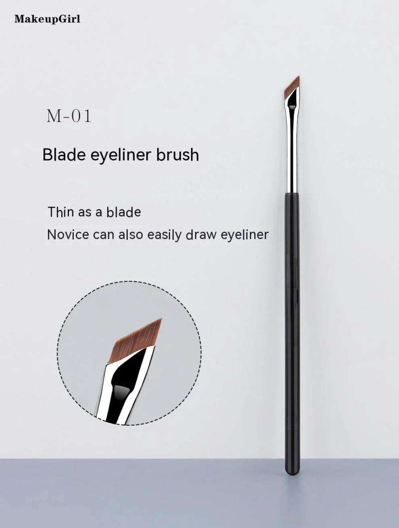 Description Picture 3 of itemEyeliner Brush Ultra Thin Fine Angle Flat Eyebrow Brush Liner Brow Place Makeup Brush Precise Detail Brush