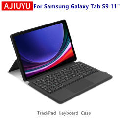 AJIUYU Keyboard Case For Samsung Galaxy Tab S9 11 inch 2023 Tablet SM-X710 X716B X718U Smart Cover TrackPad TouchPad Keyboards