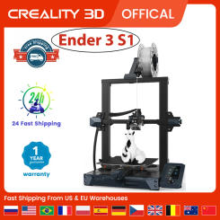 CREALITY 3D Printer Ender-3S1 Dual-Gear Extruder Dual Z-Axis 32Bit Silent High-Precision CR Touch Automatic Bed Leveling