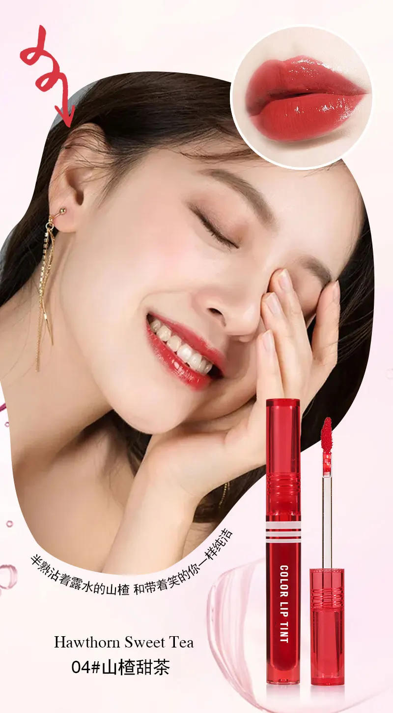 Description Picture 5 of itemFull Color Makeup Lip Tint Mirror Lipstick Lasting Waterproof Lip Gloss Blusher Korean Style Sexy Red Moisturizer Lip Cosmetics