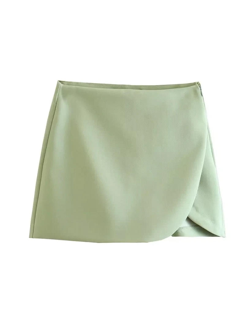 Description Picture 5 of itemTRAF 2023 Summer Skirt Shorts Women High Waist Shorts for Women Asymmetric Shorts Skort Woman Streetwear Casual Bermuda Shorts