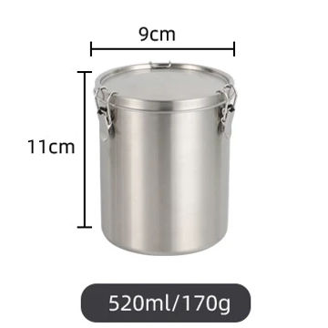 520/1000/1600/2500ML Stainless Steel Storage Tank Sealed Tea Tank Outdoor Simple Storage Tank Grain Tank