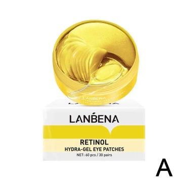 LANBENA Collagen Eye Patches 60Pcs Eye Bags Removal Circles Pads VC Mask Retinol Face Eyes Sleep Patches Care Skin Wrinkles E8A5