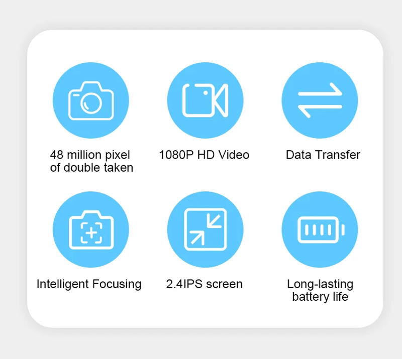 Description Picture 3 of itemCute Children Kids Camera Educational Toys Video Recorder Camera 2 Inch Ips HD Screen Child Camera for Children Birthday Gift