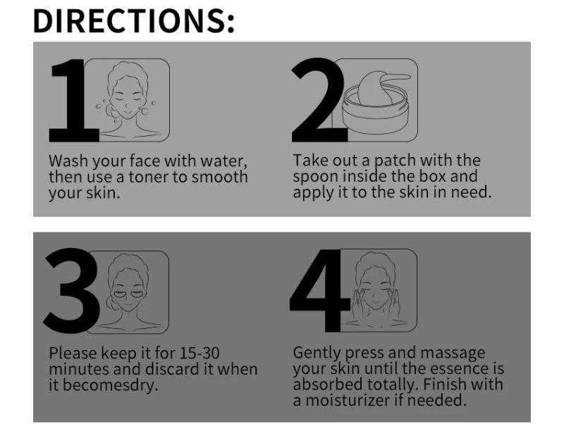 Description Picture 3 of itemIlisya-- Black Pearl Eye Mask Gel Remove Dark Circles Anti-Puffiness Anti-Aging Moisturizing Eyes Care-60pcs