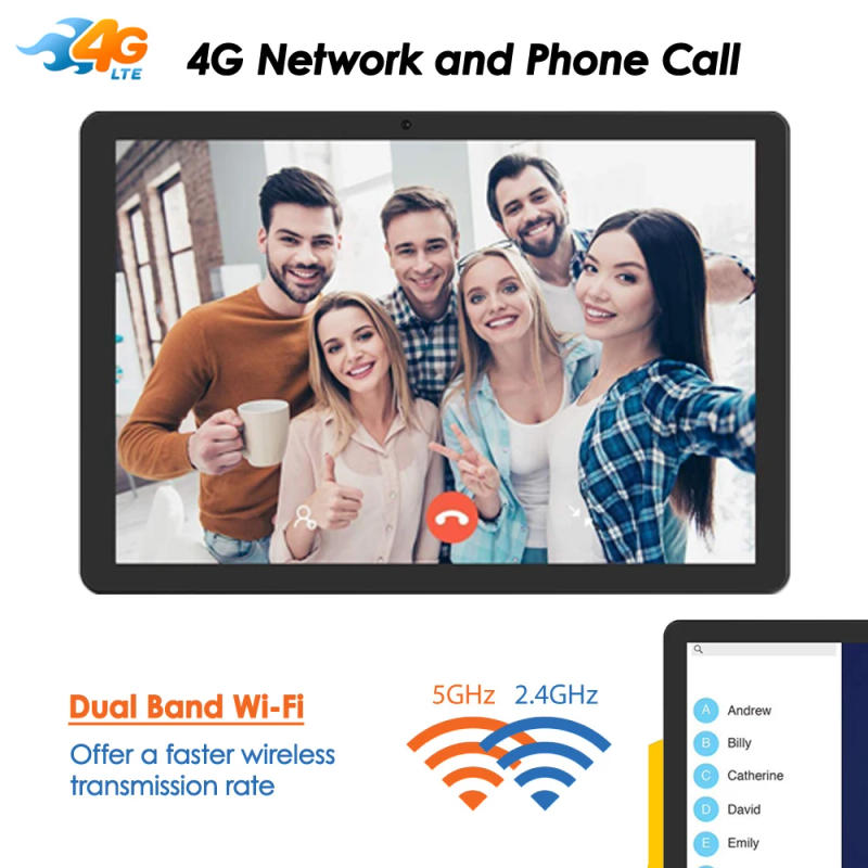 Description Picture 3 of item10.1 Inch x960 64GB TF Card Tablet PC Global Bluetooth Wifi Phablet Android 9.0 8 Octa Core Dual SIM Card 2.5D IPS 1920*1200