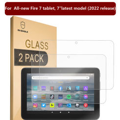 Mr.Shield [2-PACK] Designed For All-new Fire 7 tablet, 7”latest model (2022 release -12th Generation) [Tempered Glass]