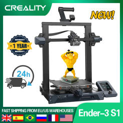 CREALITY Ender-3 S1 3D Printer 32-Bits Silent Motherboard Resume Power Failure Printing Dual Z-axis CR Touch Auto Bed Leveling,