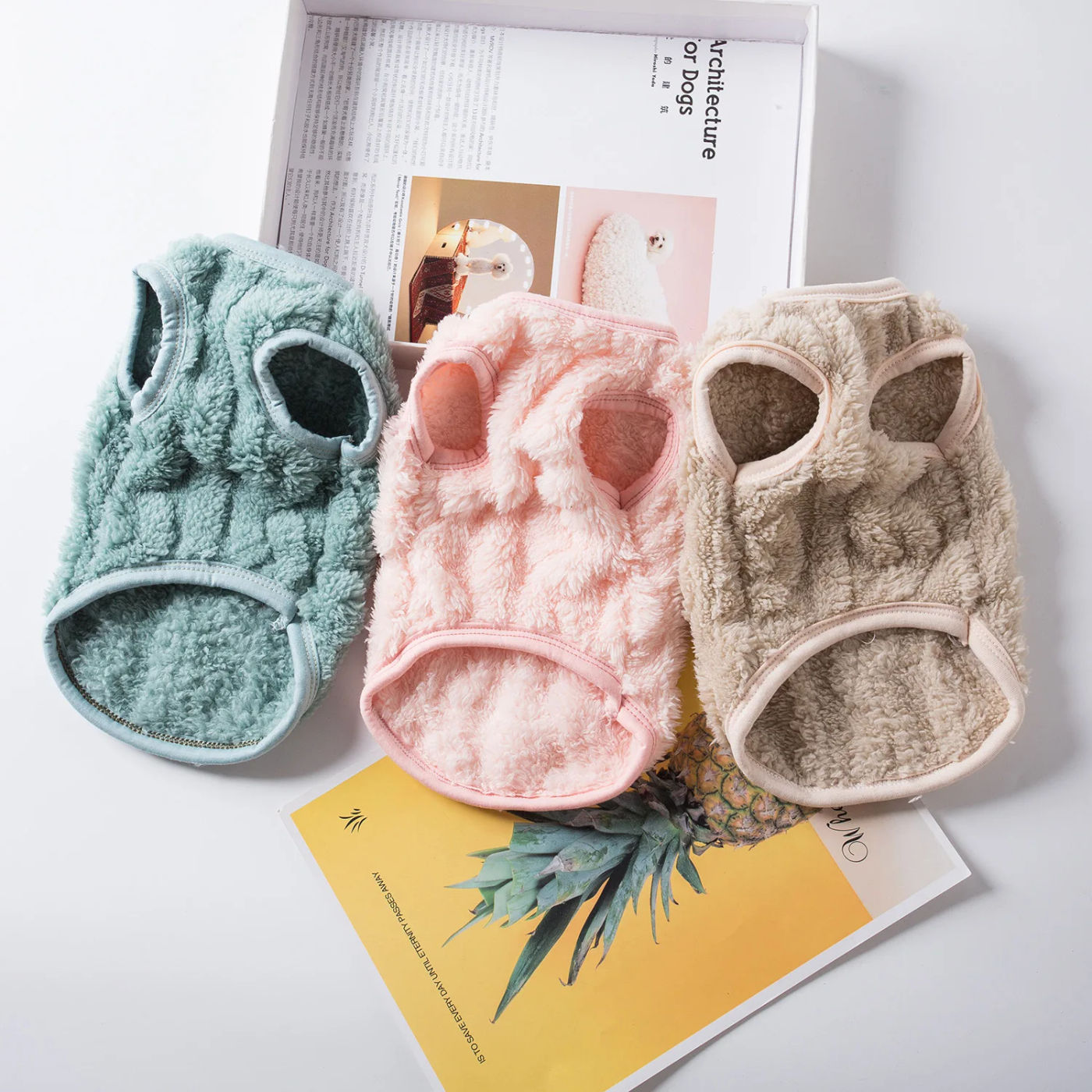 Description Picture 3 of itemSoft Cozy Cat Clothes Winter Warm Fleece Costume Autumn Sphynx Vest Sweater for Small Dog Pullover Kitten Pet Jacket Coat Outfit