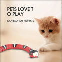 Automatic Cat Toys Interactive Smart Sensing Snake TeaseToys for Cats USB Charging Cat Accessories for Pet Cats  Game Play To