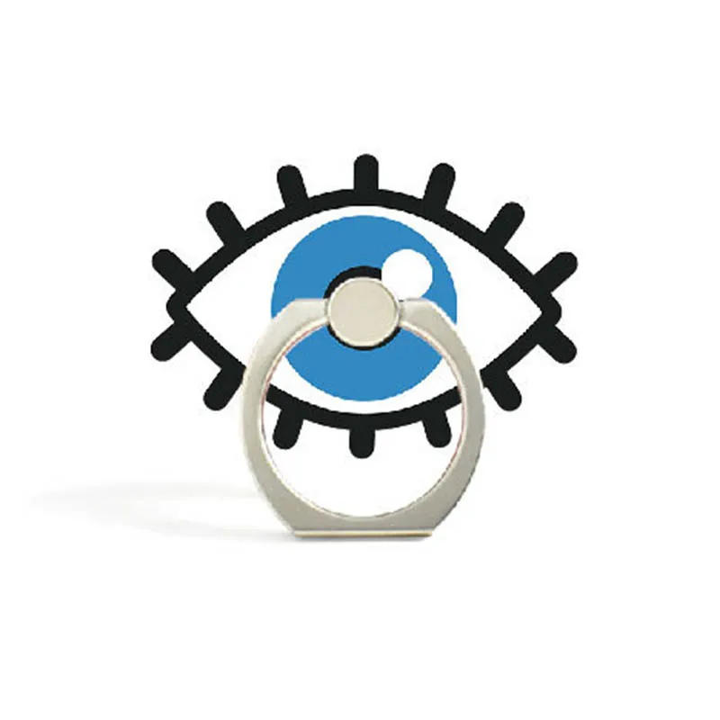 Description Picture 6 of itemFashion Cute Eyes Phone Holder Ring Mobile Phone Stand Colorful Loving Heart Finger Phone Ring Holder support celular