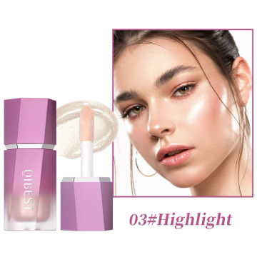 QIBEST Highlighter Bronzer Contour Stick For Face Blush Powder Creamy Makeup Liquid Contour Stick Natural Matte Highlighters New