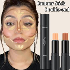2 In 1 Matte Highlighter Contouring Stick Lasting Waterproof Non-stick Smooth Face Contour Shadow Highlight Concealer Cosmetics