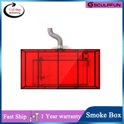 SCULPFUN S9 S10 Laser Engraving Machine Dust-proof Protective Box Smoke Exhaust Powerful Suction Fan 1440x720x360mm