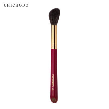 CHICHODO Luxury Makeup Brush Multifunctional Powder Brush High Quality Soft Animal Hair Brush-Red Rose Series-013