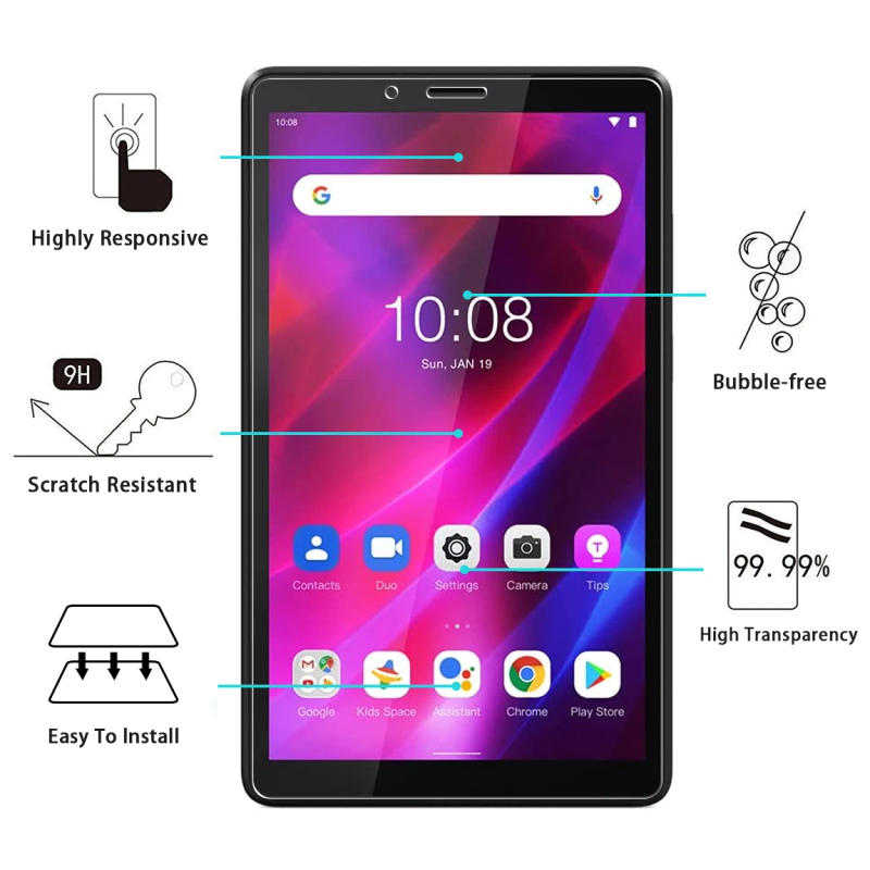 Description Picture 3 of itemTempered Glass For Lenovo Tab M8 3rd Gen TB-8506 TB-8505F TB-8705 8inch Screen Film For Tab M7 TB-7305F 7.0 inch Glass Film