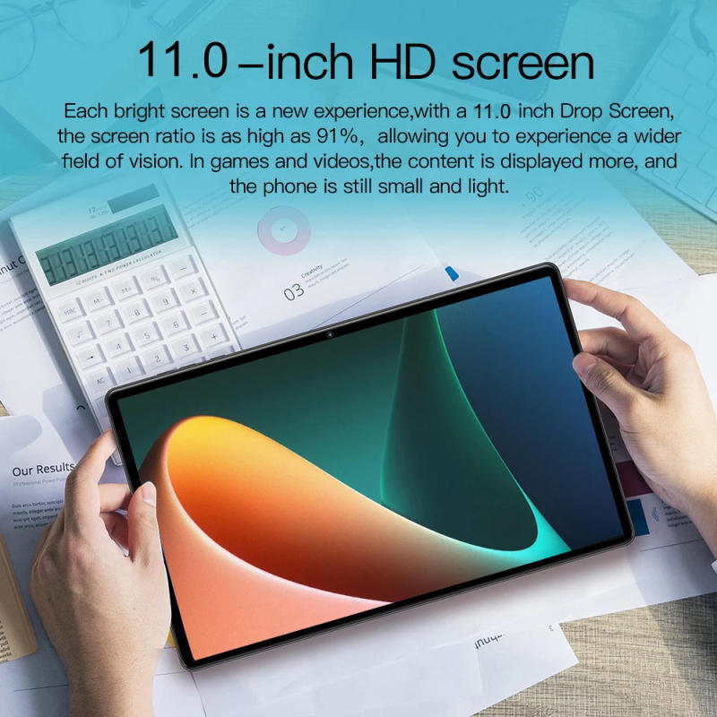 Description Picture 6 of itemGlobal Version 11.0 Inch 8GB RAM 256GB ROM MTK6762 Octa Core 4G 5G WIFI Android 11.0 Tablet PC Dual SIM Card Slot Smart Tablette