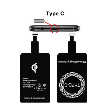 Universal Micro USB Type C Qi Fast Wireless Charging Receiver for iPhone 6 7 Plus 5S Samsung Huawei Xiaomi Redmi OPPO VIVO