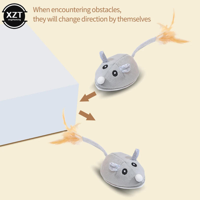 Description Picture 4 of itemUSB Charging Cat Interactive Toys Simulation Mouse Cat Toys Funny Teasing Automatic Cat Toys Smart Automatic Toys Pet Cat Toys