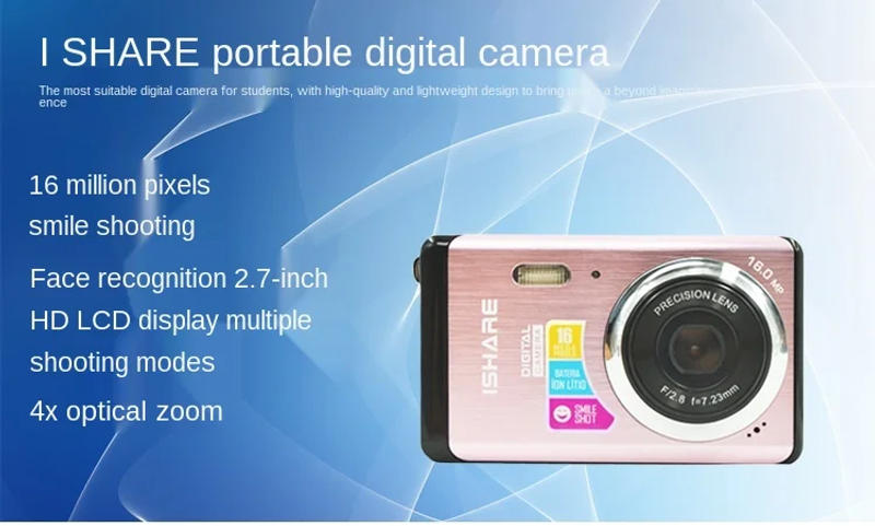 Description Picture 2 of itemELRVIKE 2021 Ultra thin HD original digital camera gift digital camera gift digital camera