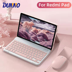 Keyboard Case For Redmi Pad For Xiaomi Redmi Pad 10.6 Redmi Pad SE 11 Magnetic Tablet Cover With Bluetooth Compatible Keyboard