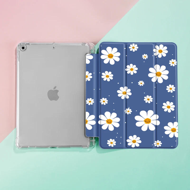 Description Picture 2 of itemFlower Case Compatible With iPad iPad 9.7-Inch (6th/5th Generation, 2018/2017)Mini4/5 ,Air4/5 10.9in,With Pen Holder
