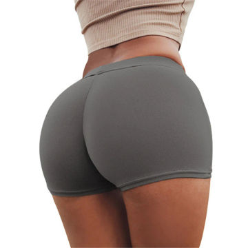 Sexy Shorts Women Sports Wear Fitness Short Pants Skinny Female Push Up Gym Clothing Solid Color Elastic Breathable Flex Shorts