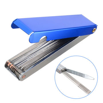 Stainless Steel Welding Tip Cleaner 14 In 1 Welding Cutting Torch Nozzle Needles Kit Reamers Soldering for Cleaning Gas Orifices