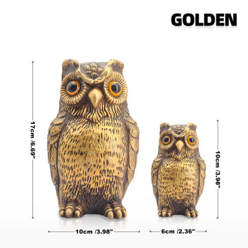 Decorative Owl Realistic Animal Scarecrow Decor Lawn Garden Miniatures Figurine Home and Garden Statue Decoration Accessories