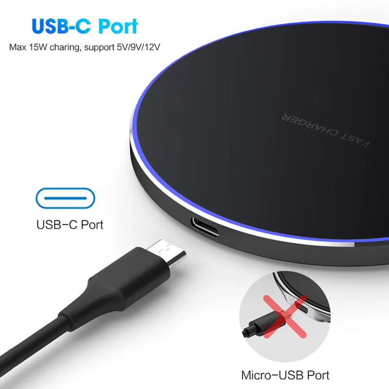 Description Picture 6 of item30W Wireless Charger For iPhone Samsung Xiaomi Pad Type C Power Bank Ultra Induction Fast Charging Dock Station Travel For QI