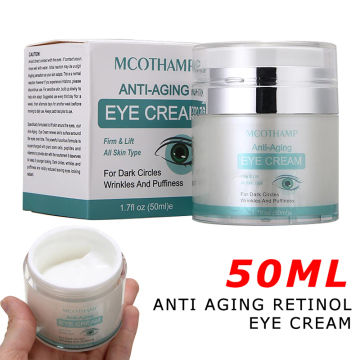 1pc Anti Aging Retinol Eye Cream Eye Pouch Fine Lines Removal Dark Circles Puffiness Removals Moisturizing Eyes Care